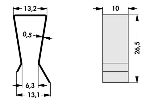 THFA2 Fischer Elektronik TO-220パッケージ トランジスタ固定用スプリング