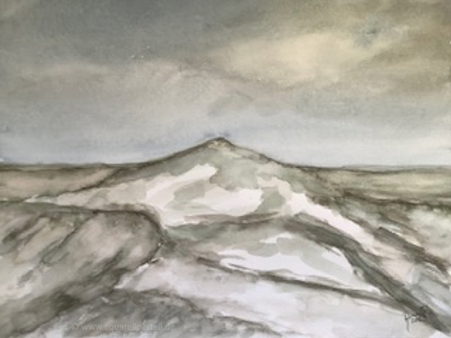 Abbrechende Düne (36 x 48 cm)