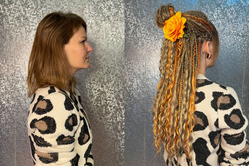 Curly Dreads – weiche, bewegliche Längen ohne Färben oder Chemie.