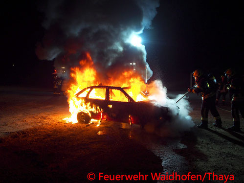 Feuerwehr, Blaulicht, FF Waidhofen/Thaya, Brand, Handyakku, Landesklinikum