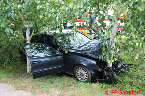 Feuerwehr; Blaulicht; FF Gaindorf; PKW; Unfall; Christopherus; Hubschrauber;