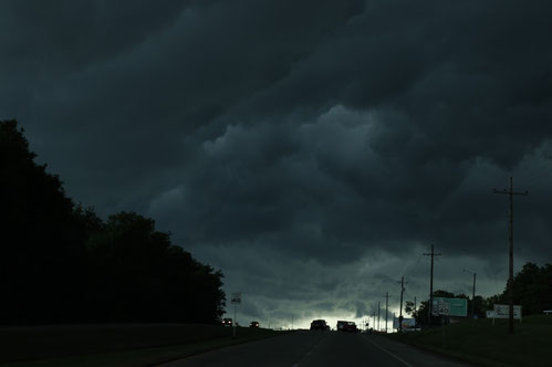 Tornado warning close to Tulsa on Route 66