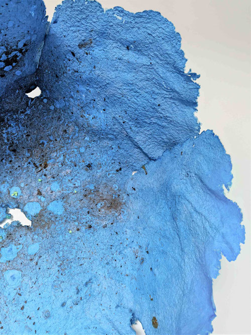 ASHFLOWER. 2022, paper cast, pigment, ash