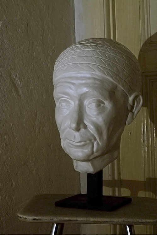 Portrait 'Alte Frau' // Bildhauerei: Deike Heeren // Gips, H 40 cm