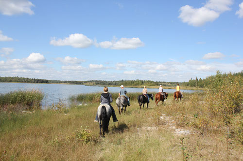 trail ride around the lake