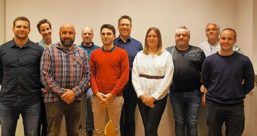 Der aktuelle Vorstand, (v.l.): Tobias Brodda, Nike Bößwetter, Stefan Schwer, Thomas Göke, Maximilian Krause, Martin Bößwetter, Denise Eichin, Leo Fischer, Jürgen Benz und Nicolas Kohlmann.