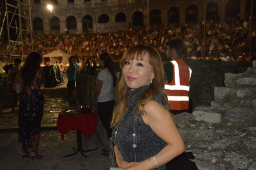 Sumi Jo as guest at Aida in Arena Pula