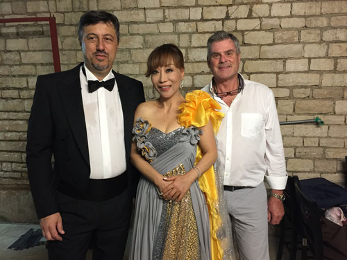 Robert Kolar, Sumi Jo, Peter Ghirardini in Arena Pula - Carmina Burana