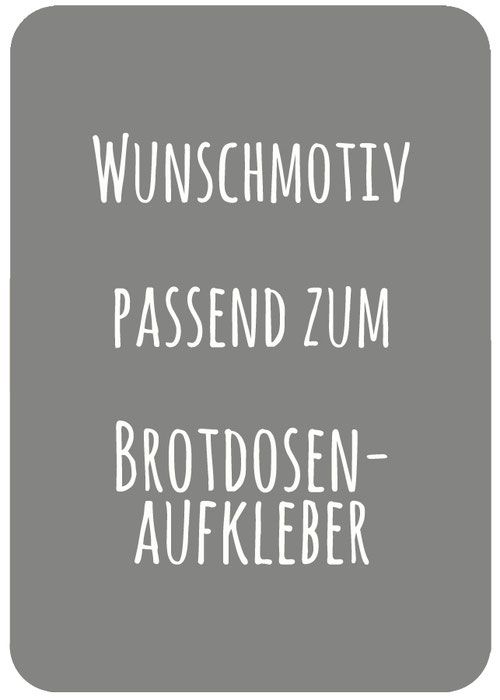 Trinkflaschenaufkleber 10 x 7 cm mit Wunschmotiv passend zu den Brotdosenaufklebern