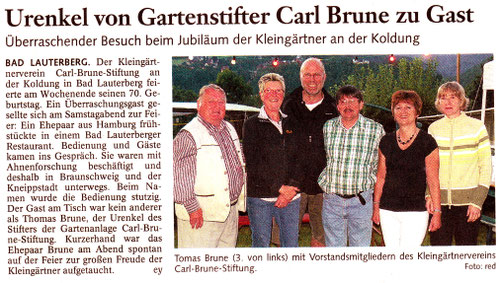 70-jähriges Jubiläum 2012 (Harz Kurier)