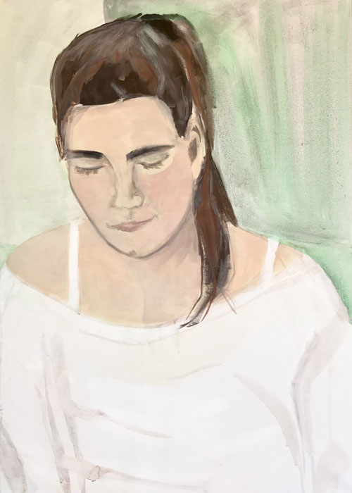 Introspection, 2014 (70x 50cm, acrylic on canvas, sold)