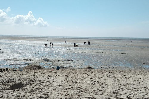 Foto: B. Seemann - Endlose Weite am Meer um Föhr - das Wetter spielt mit!