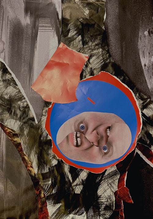 «Untitled» 2023 / 84x58cm. / analog collage