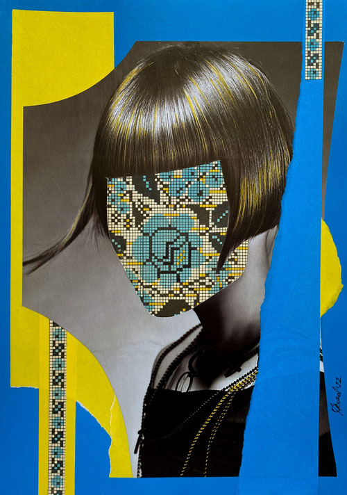 «I see you» 2022 / 21х30cm. / analog collage