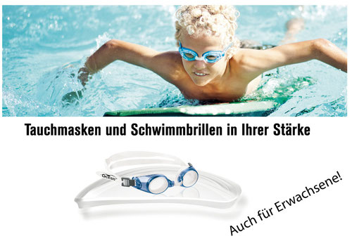 Schwimmbrillen mit individueller Sehstärke