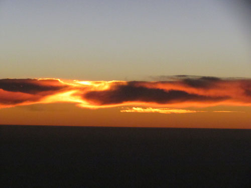 Sonnenaufgang über Namibia