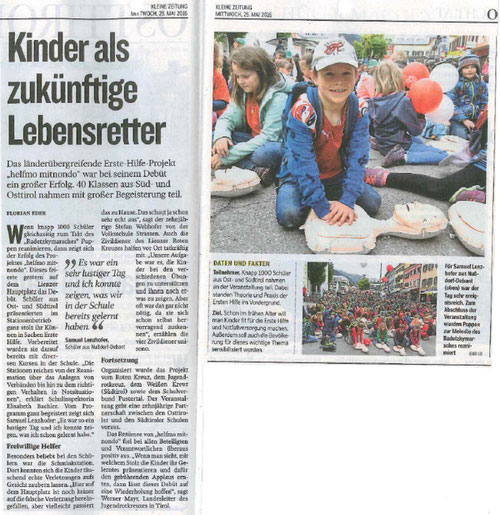 Bericht Kleine Zeitung 25.05.16