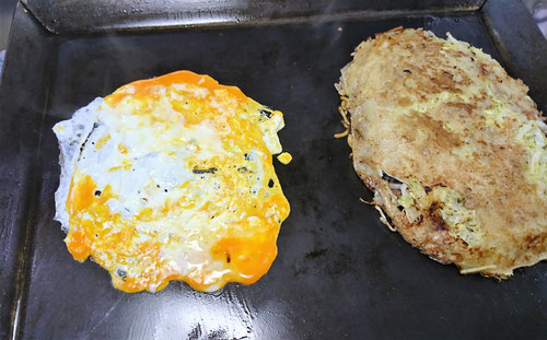 お好み焼き、広島、大阪、おうちごはん、焼きそば、鉄板、アツアツ、大きい、温度、オサエちゃん、TFオサエちゃん、オタフクソース、ソース、温め、密着、昭和屋工業