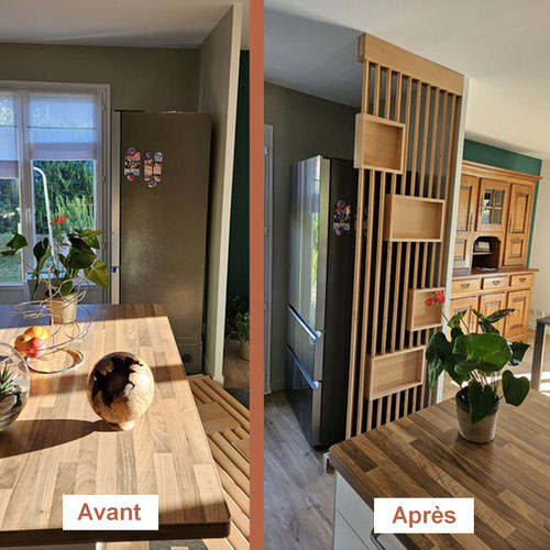 Création d'une bibliothèque sur mesure, dressing sur mesure, étagère sur mesure, Aménagement intérieur sur mesure, agencement sur mesure, meuble télé sur mesure, meuble TV sur mesure, étagères, placards Claustra sur mesure (Valence - Drôme)
