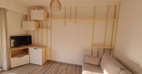 Aménagement intérieur sur mesure, agencement sur mesure, meuble télé sur mesure, meuble TV sur mesure, étagères, placards (Valence - Drôme)