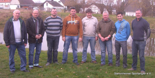 von links - W.Hess - M.Borst - K.Strack - Th.Lux - W.Henschel - D.Kemmerzell - R.Stoppel - U.Kemmerzell