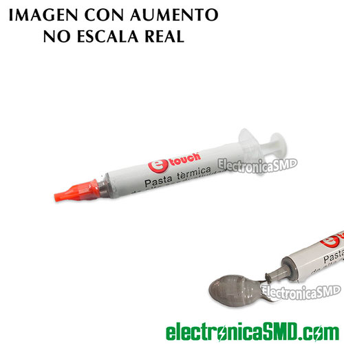 pasta termica, termica, pasta disipadora etouch guatemala, guate, electronica, electronico, pasta calor disipadora gris plateada procesadores cpu microprocesadores termica