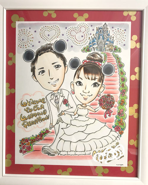 #似顔絵  #ウェルカムボード #似顔絵ウェルカムボード  #welcomeboard   #portrait  #illustration  #イラスト  #ブライダル  #結婚式  #wedding #熊本　#似顔絵作家ナガタマイ　#ナガタマイ