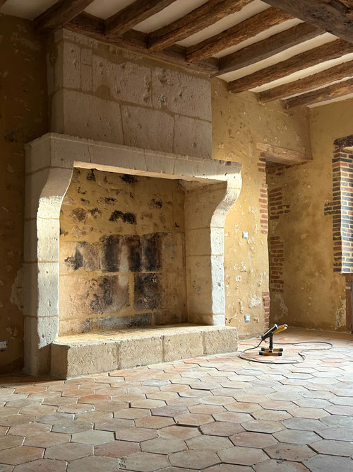 Rénovation d'une cheminée paysanne XVIIIème
