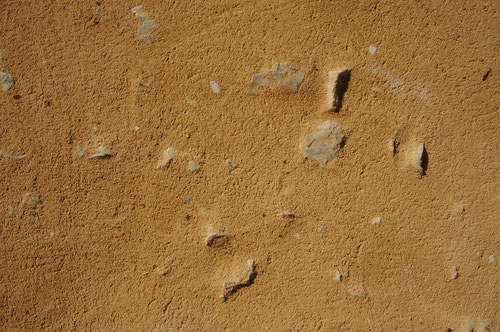 Enduit à la chaux aérienne et sable brut (photo)