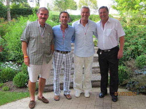 vlnr: Agostini Armand, Staudt Patrick, Hermes Fernand und Präsident Thoma Jean-Marie