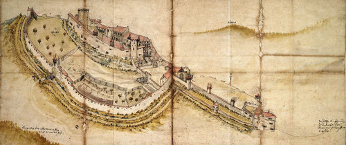 Belfort en 1579 (Service historique de la Défense à Vincennes - Autorisation de publication à demander)
