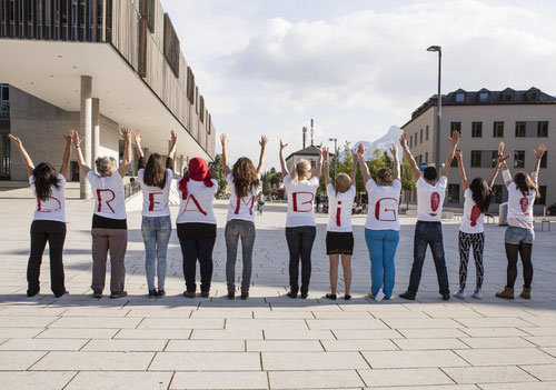 Dream Big! Künstlerische Intervention im Stadtraum Salzburgs – Women's Space 2014 (Foto: Pia Streicher)