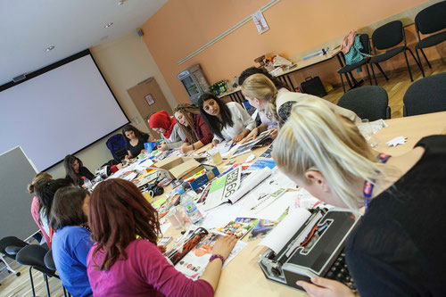Zine-Workshop bei Women's Space 2014 (Foto: Pia Streicher)
