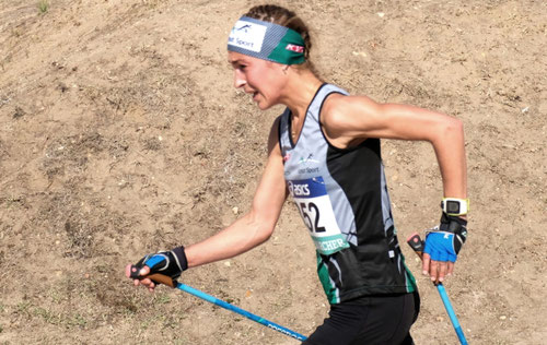 Una técnica diferente, cumple el reglamento y tiene sentido para esta deportista, con ella su rendimiento es mayor que con otra. Apolline Mazureck, campeona de Francia 2019