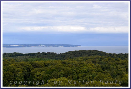 Blick vom Jagdschloss-Turm in Richtung Sassnitz.