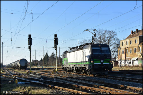 Als Lz treffe ich 193 762-2 am 17. Dezember 2025 in Leipzig-Wiederitzsch an