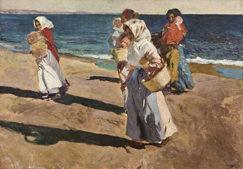 Sorolla.Pescadoras valencianas,1908.Óleo sobre lienzo.93x130cm.Museo Nacional de Bellas Artes de la Habana,Cuba.