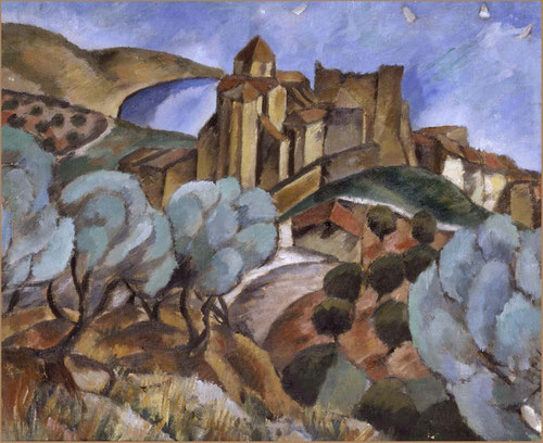 Josep Togores Paisaje.Óleo sobre lienzo.48x57cm.Museo Nacional de Arte Reina Sofia.