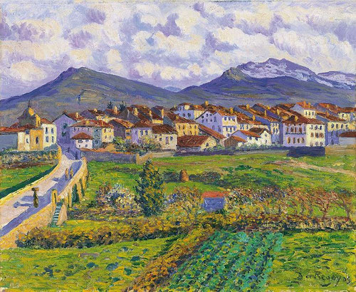 Paisaje de Hernani,1900.Óleo sobre lienzo.50x61cm.Colección Carmen Thyssen.