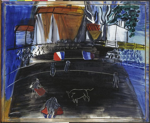 Tambien las corridas de toros son motivo para Dufy, 1949.