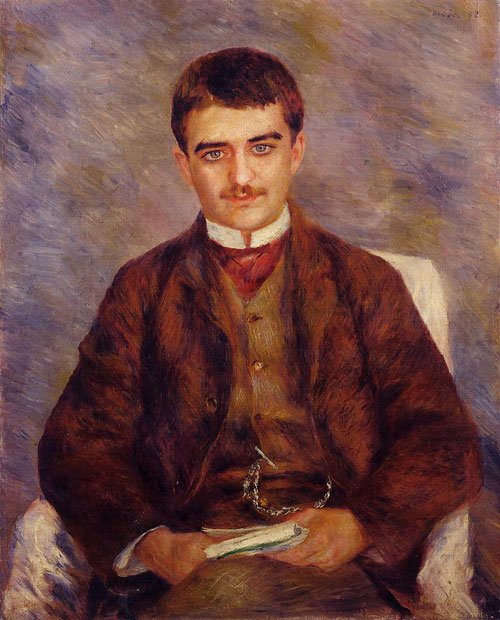 Joseph Durand-Ruel 1882.Óleo sobre lienzo 81x65cm.Colección privada. Su marchante entre 1831-1922) con guardó una gran amistad a lo largo de tiempo intensa y sincera durante 38 años.