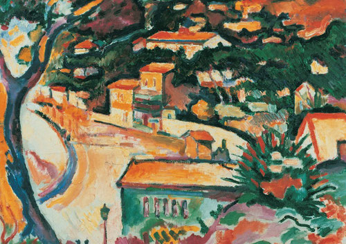 George Braque.L´Estaque1906. Merzbacher Kunststtiftung.