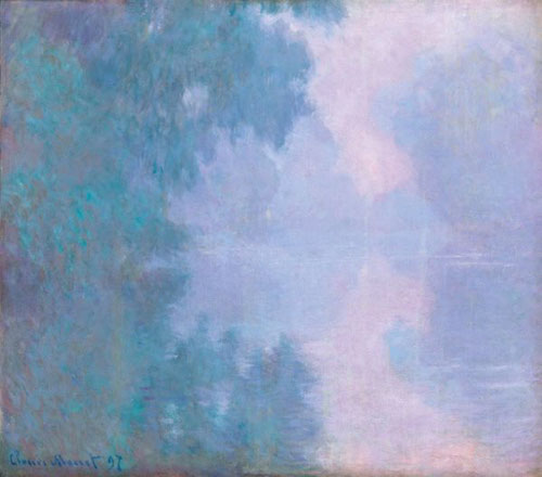 Claude Monet.Mañana en el Sena,Giverny 1897.Óleo sobre lienzo,81x92cm.Mead Art Museum,Amshert College,Massachusetts.