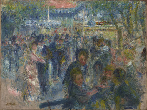 Le Moulin de la Galette,estudio.1875.Óleo sobre lienzo.65x85cm.Copenhague.