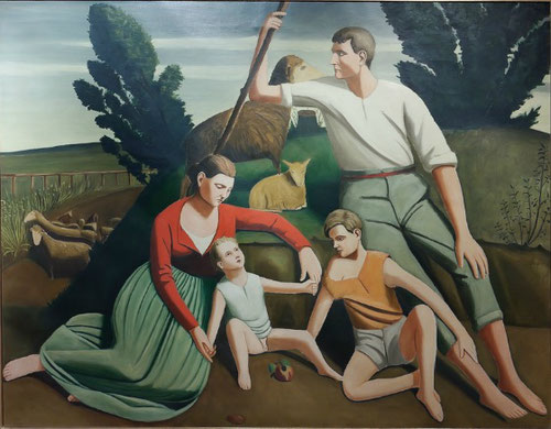 Ghisberto Cerracini,el reposo 1930 Museo de Arte contemporáneo di Trento.