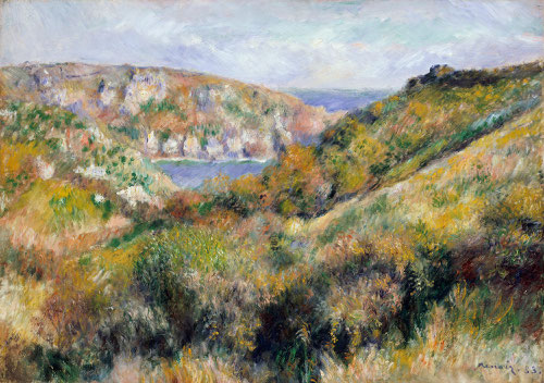 Colinas alrrededor de la bahía de Moulin Huet, Guernsey 1883. Nueva York, The Metropolitan Museum of Art.