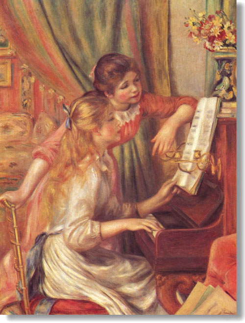 Auguste Renoir,Jeunes filles au piano.116x90cm.