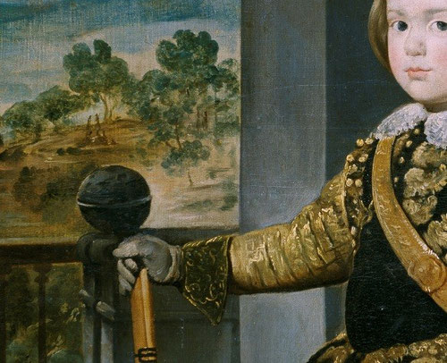 Detalle del príncipe Baltasar Carlos.1636.