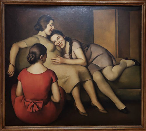 Malerba.Las amigas 1924.Visión coral de jóvenes mujeres,imágenes de una realidad familiar bellísima y llena de complicidad.