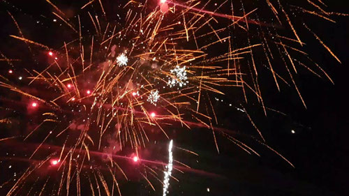 Geburtstagsfeuerwerk in Deckenpfronn bei Calw